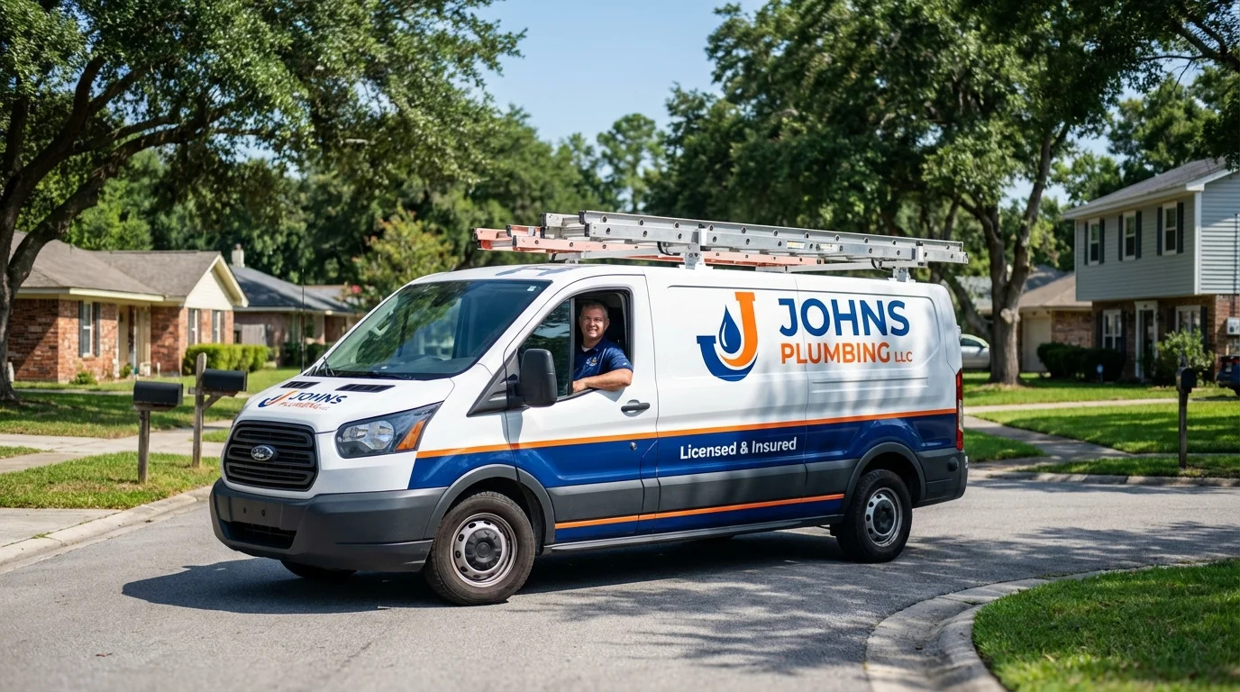 Johns Plumbing LLC service van in Gold Bar, WA