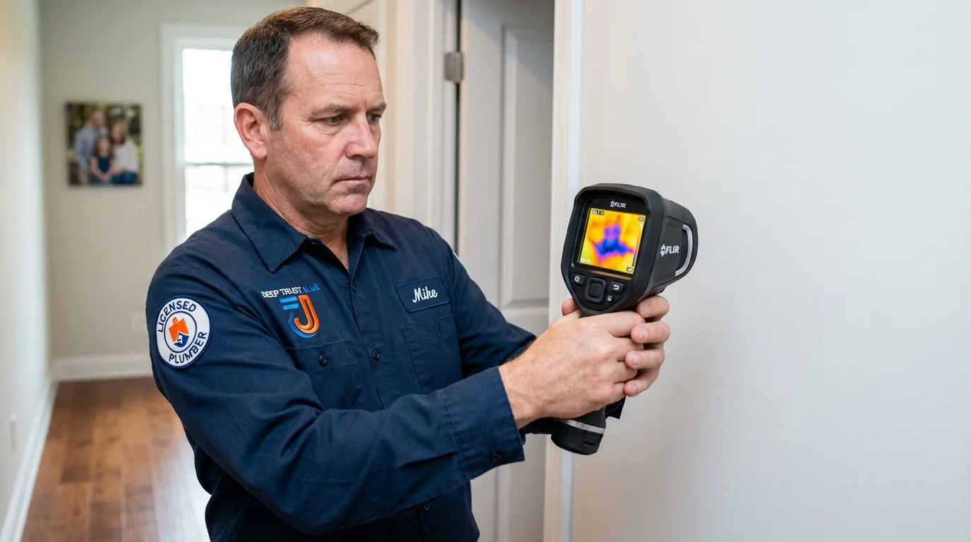 Thermal imaging leak detection by Johns Plumbing LLC in Gold Bar